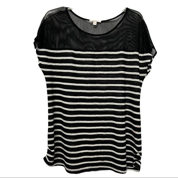 Ella Moss (EUC) Top 100% Linen with Mesh at the top Size M - Picture 6 of 9